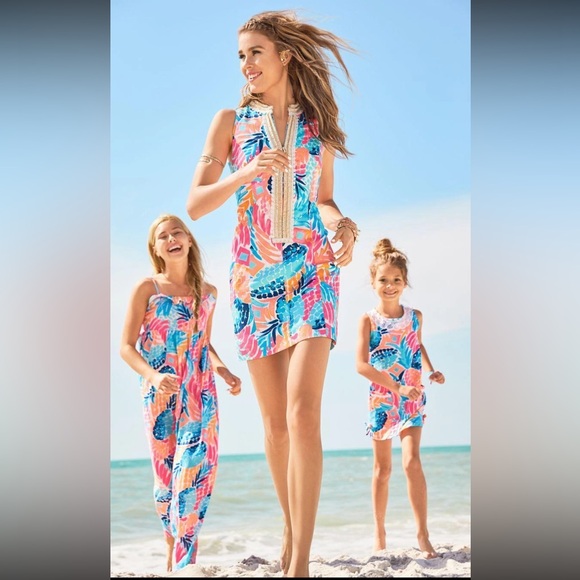 BNWT Lilly Pulitzer Alexa Multi Goombay Smashed Printed Shift with Beading - Picture 6 of 6